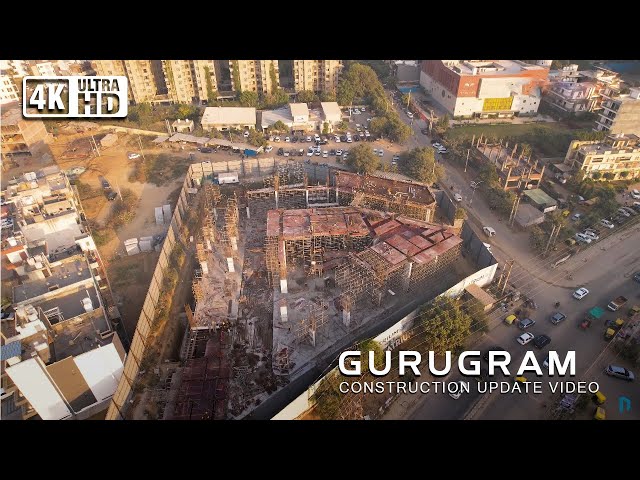 NS VENTURES|M3M ATRIUM Construction Update Video| Best Construction Update Video| Drone Shoots|