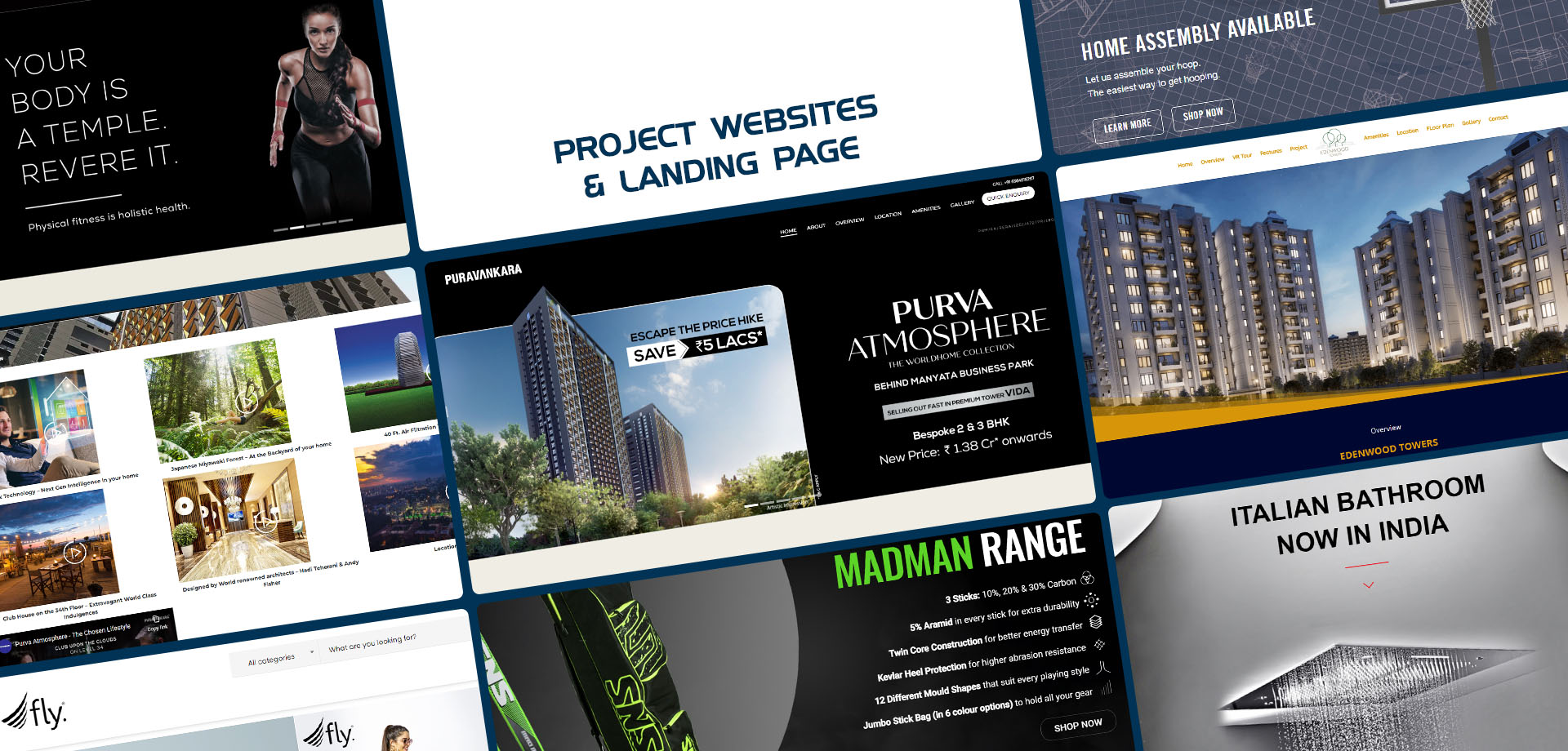  Real Estate Project website & Landing page 