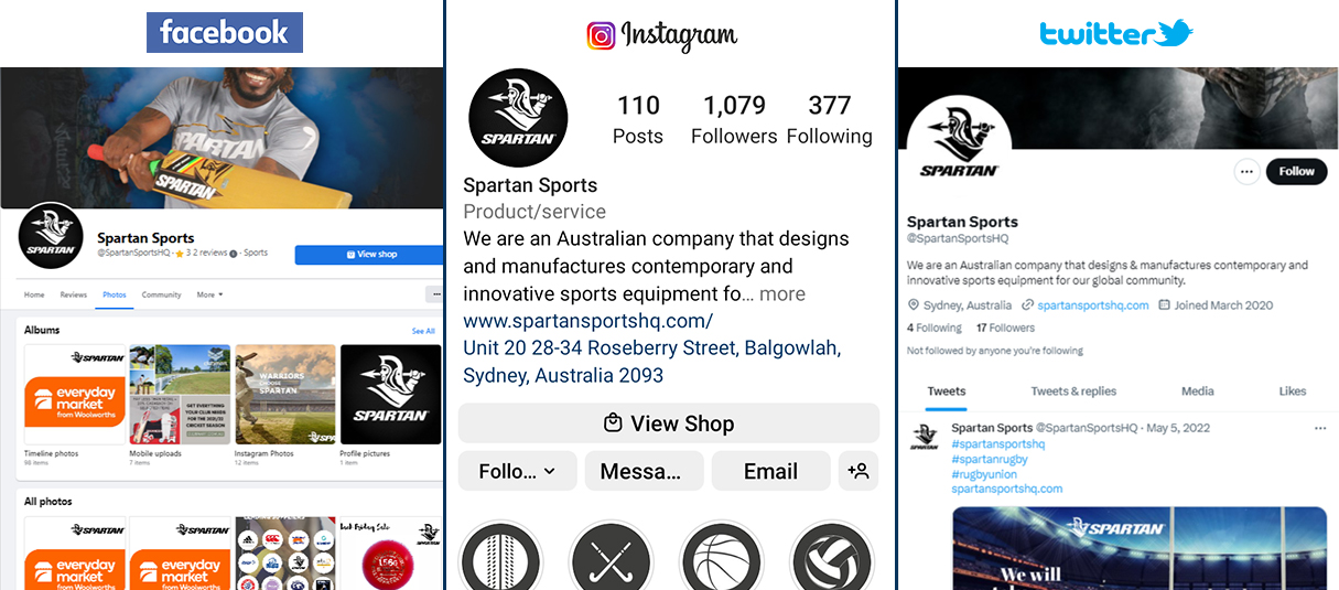 Spartan Sports Social media Management banner