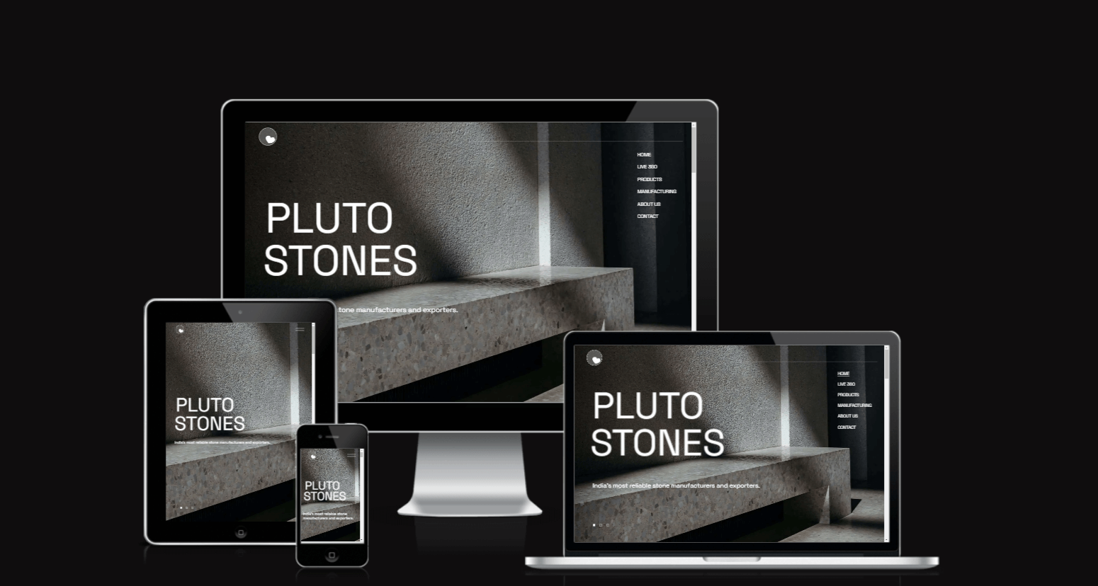 Plutostones Responsive Website