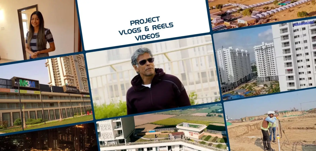 project vlogs & reels videos banner