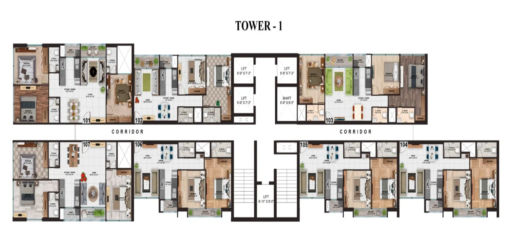 Isometric Tower Plan